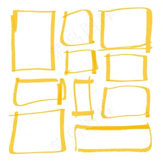 大头笔涂鸦边框