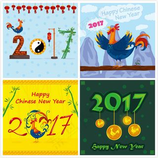 鸡年矢量素材
