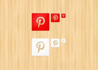 Pinterest图标,免抠元素