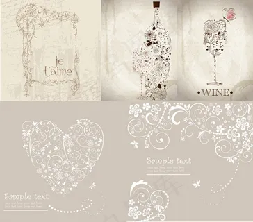 花纹造型背景,背景元素