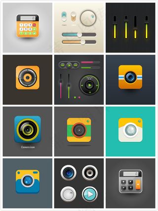 网络按钮图标,免抠元素