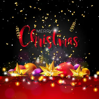 圣诞吊球和星星