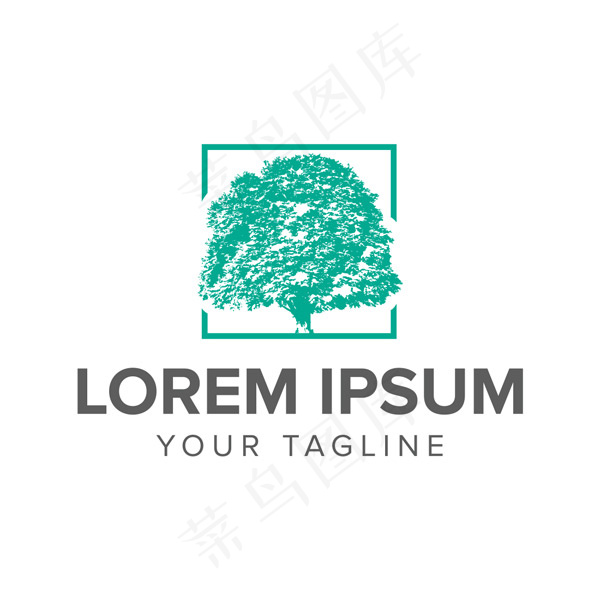 抽象大树logo