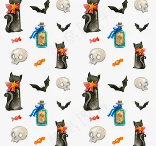 万圣节黑猫背景