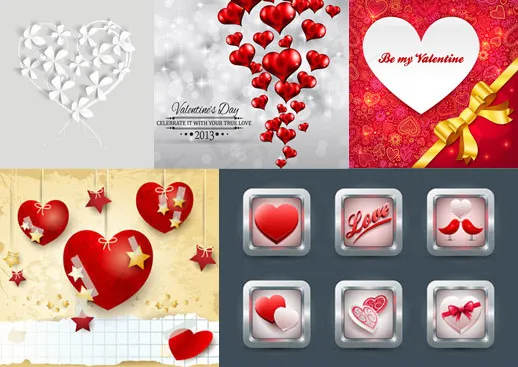 白色情人节爱心