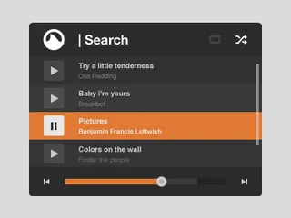 网页简洁播放器