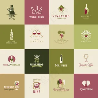 红酒标志图标,免抠元素