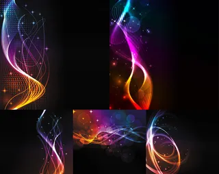 时尚光线背景,背景元素