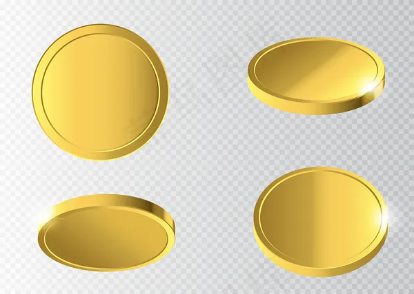 不同形态的金币eps,ai矢量模版下载