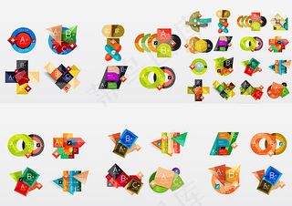 时尚字母标签,免抠元素