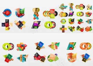 时尚字母标签,免抠元素