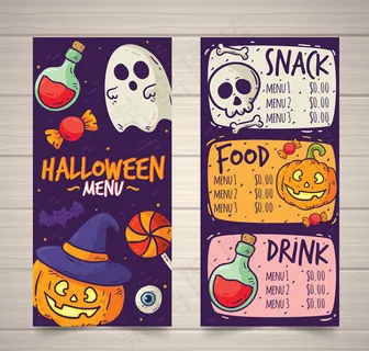 彩绘万圣节菜单