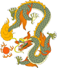 矢量彩色龙纹_20ai矢量模版下载