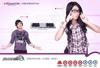 燃气灶时尚海报