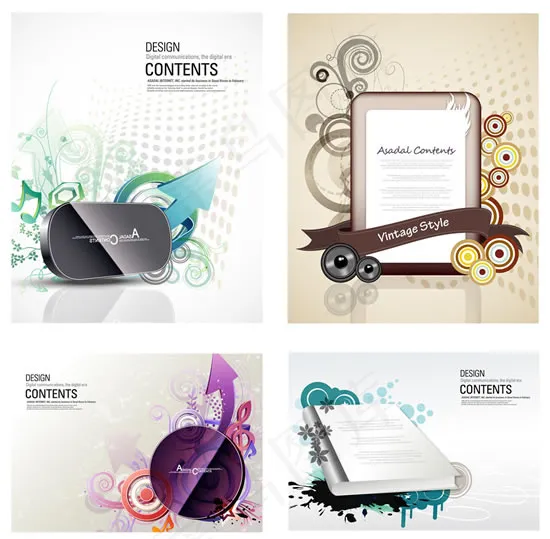 音乐元素海报eps,ai矢量模版下载