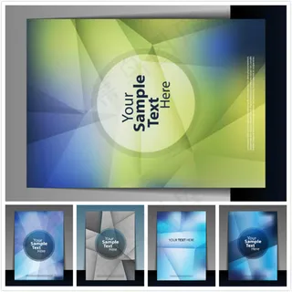 多边形抽象宣传单 多边形抽象宣传单