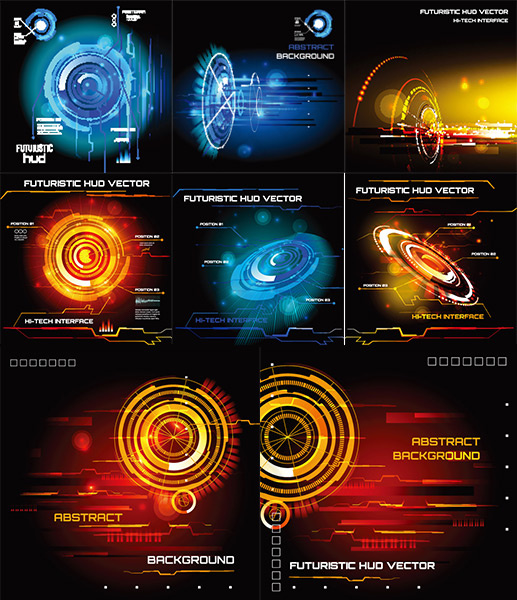 科技环背景矢量