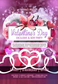 情人节派对海报