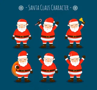 圣诞老人矢量