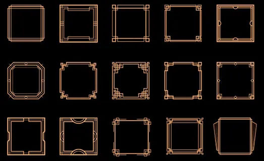 几何装饰艺术框架