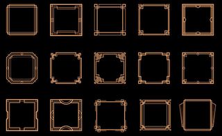 几何装饰艺术框架