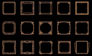 几何装饰艺术框架