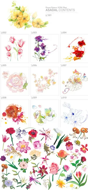 鲜花花纹样式 鲜花花纹样式