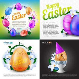 复活节彩蛋矢量