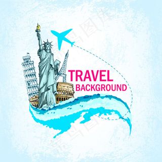 旅行海报矢量