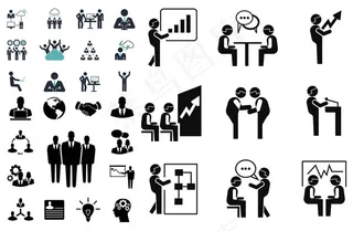 商务人物图标,免抠元素