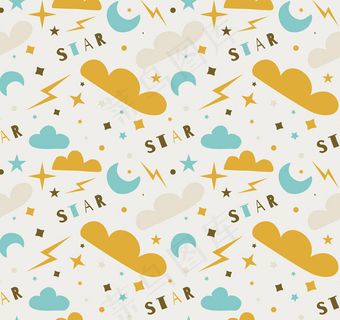 天空元素无缝背景