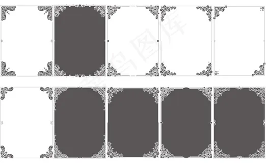 古典花边边框
