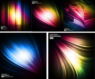 光晕华丽流线背景,背景元素