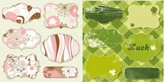 复古风格花卉边框