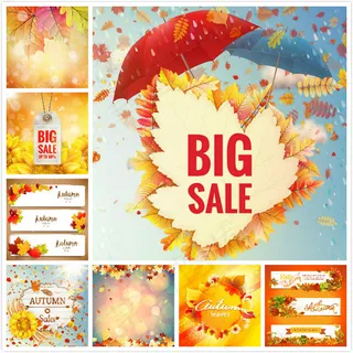 秋天促销矢量