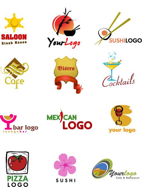 可爱的logo图形eps,ai矢量模版下载