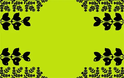 卡通风格树叶与花ai矢量模版下载