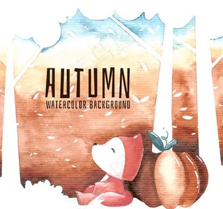 树林里坐着的狐狸