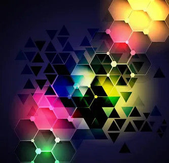 炫彩菱形背景矢量