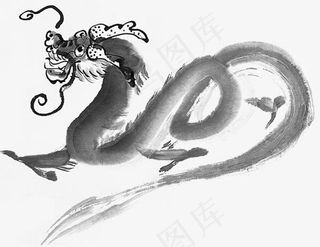 中国风水墨龙