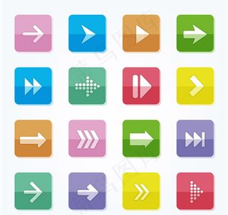 方形箭头按钮