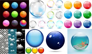 彩色水晶按钮