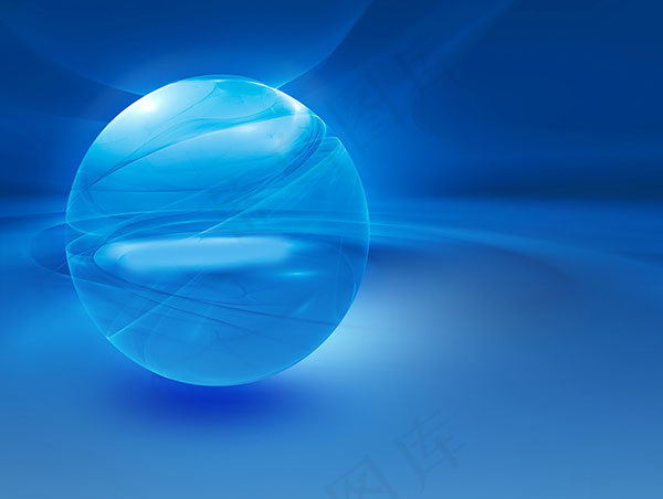 蓝色球体背景