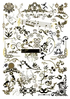 实用金色花纹 实用金色花纹