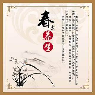 春季养生海报
