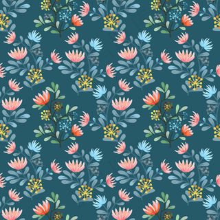 深蓝花卉背景 深蓝花卉背景