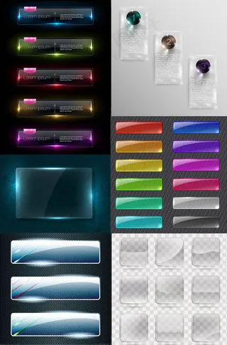 水晶标签设计,免抠元素