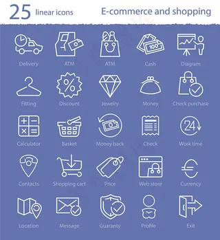 网络商务图标,免抠元素,背景元素