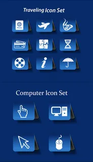 旅游办公图标,免抠元素 旅游办公图标,免抠元素