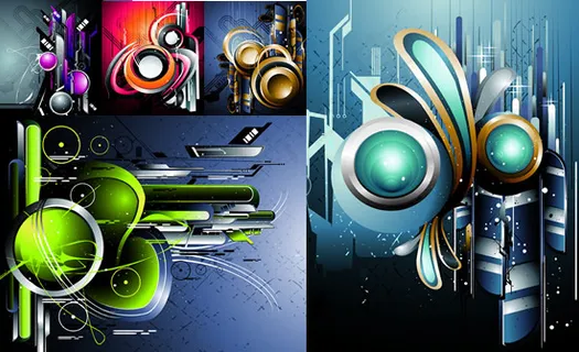 抽象艺术背景,背景元素